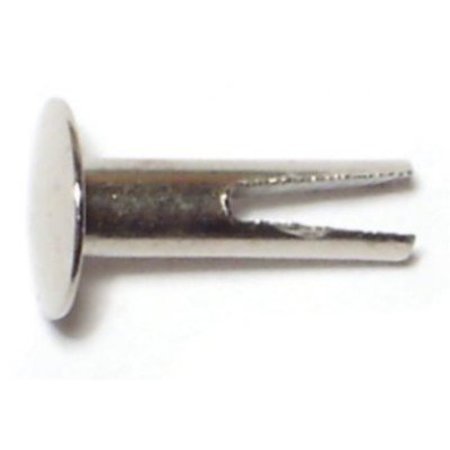 MIDWEST FASTENER Split Rivet, Truss Head, 5/32 in Dia., 7/16 in L, Steel Body, 72 PK 61871